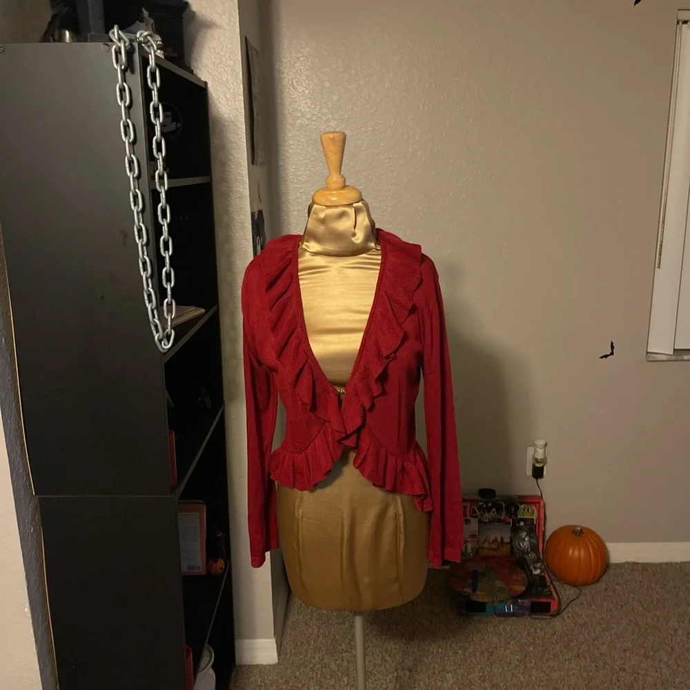 Element Red Ruffled Jacket - Picture 1 of 2